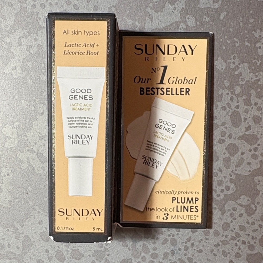 5 for $25 item 🌸
Sunday Riley Good Genes Lactic Acid, 5ml, .17oz, NIB